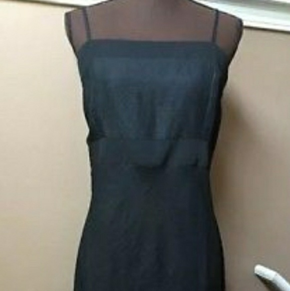 Deane & White Vintage Square Neck Cottagecore Black Linen Dress - Picture 7 of 9